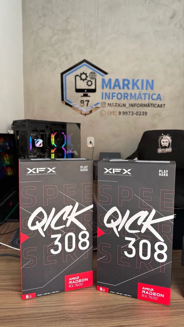 RX 7600 XFX TRIPLO FAN 