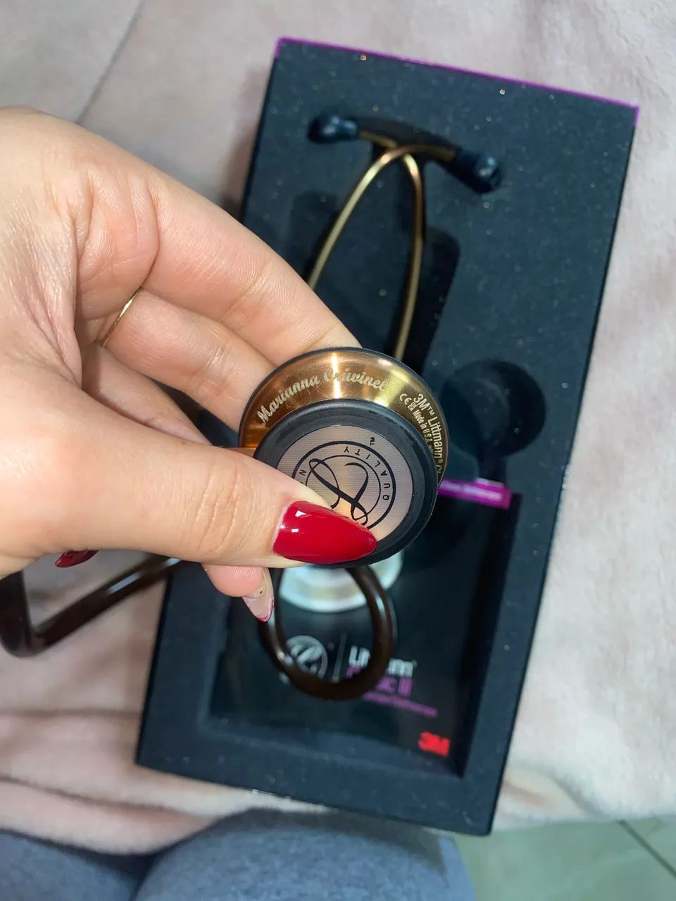 Estetoscópio Littmann + Esfigmomanômetro - Usados 1x - Foto 2