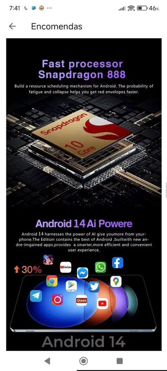 Tablet PC 11" Android 14 MODELO S6 - Foto 2