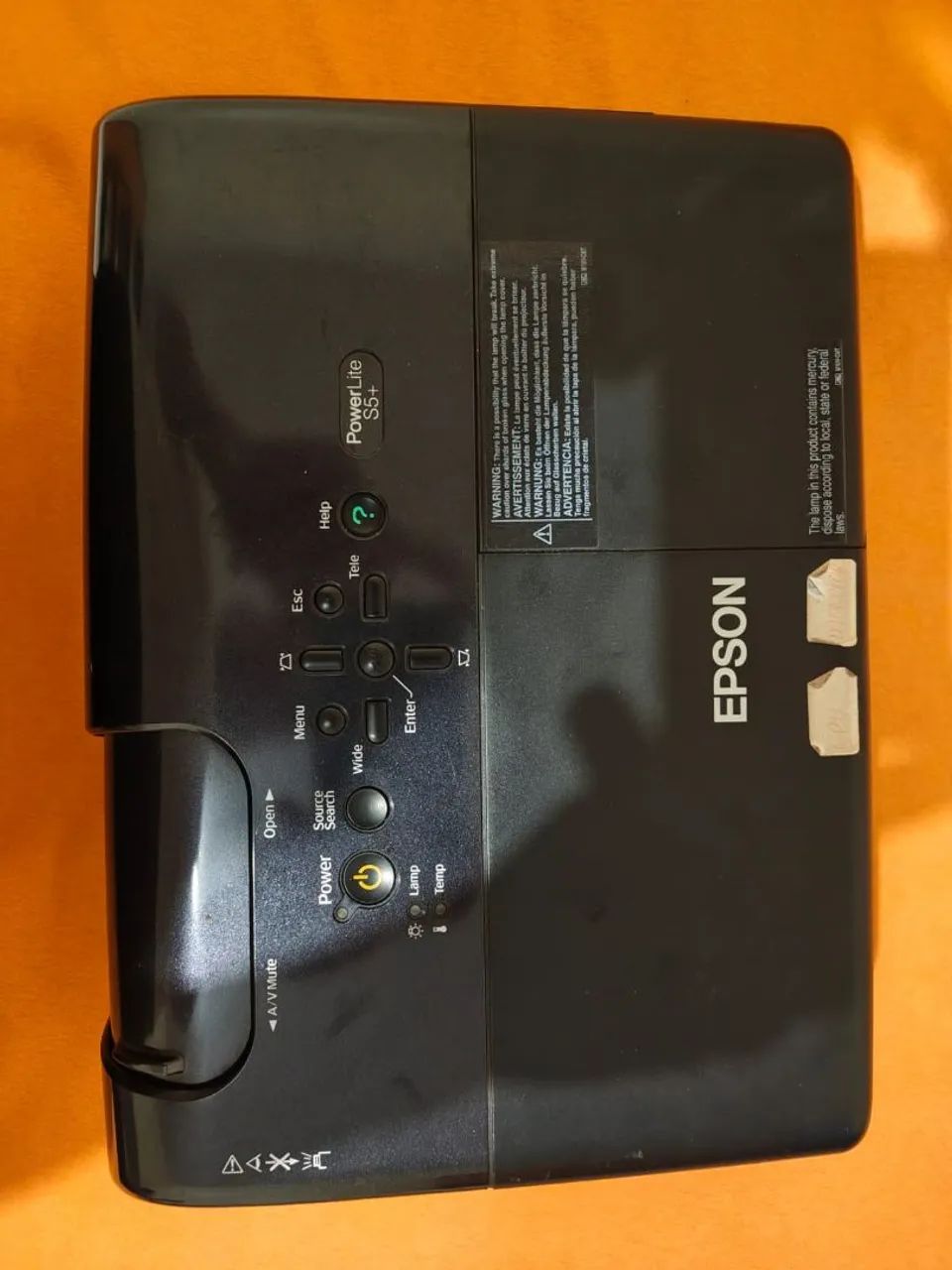 Projetor Epson PowerLite S5+ (3LCD, Bivolt) - Funcionando perfeitamente