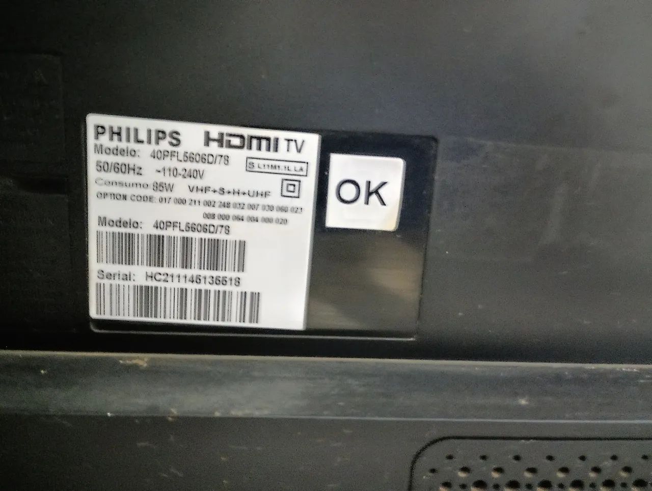 Tv Philips 40 pol. COM DEFEITO DE TELA - Foto 2