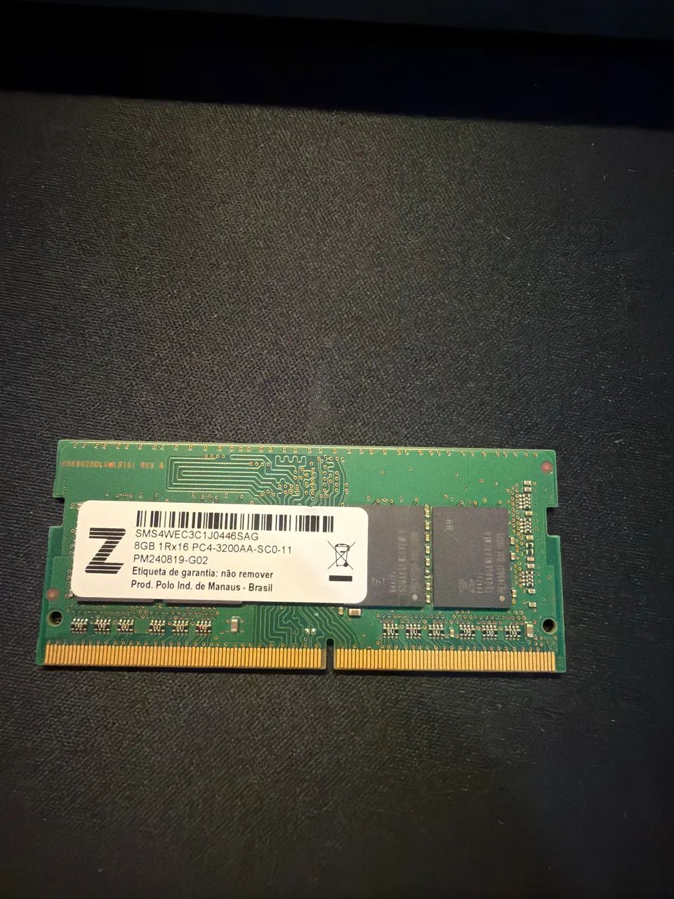 Memória ddr4 notebook 8 gb