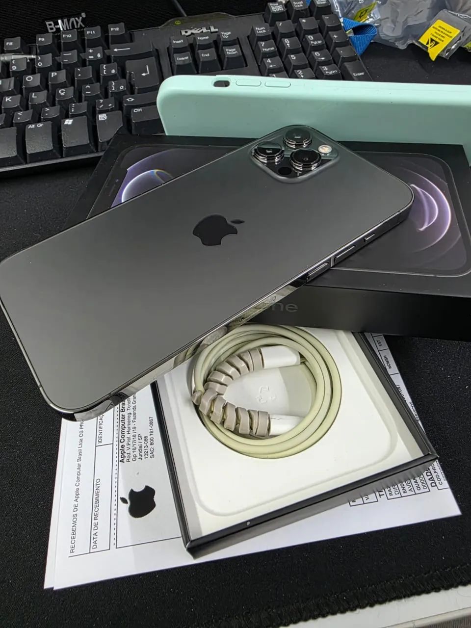 iPhone 12 Pro Max (128 GB) Grafite Perfeito Estado - Foto 3