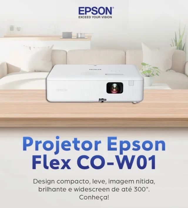 Projeto Epson W01 / Semi novo/ ate 10x no cartão - Foto 2