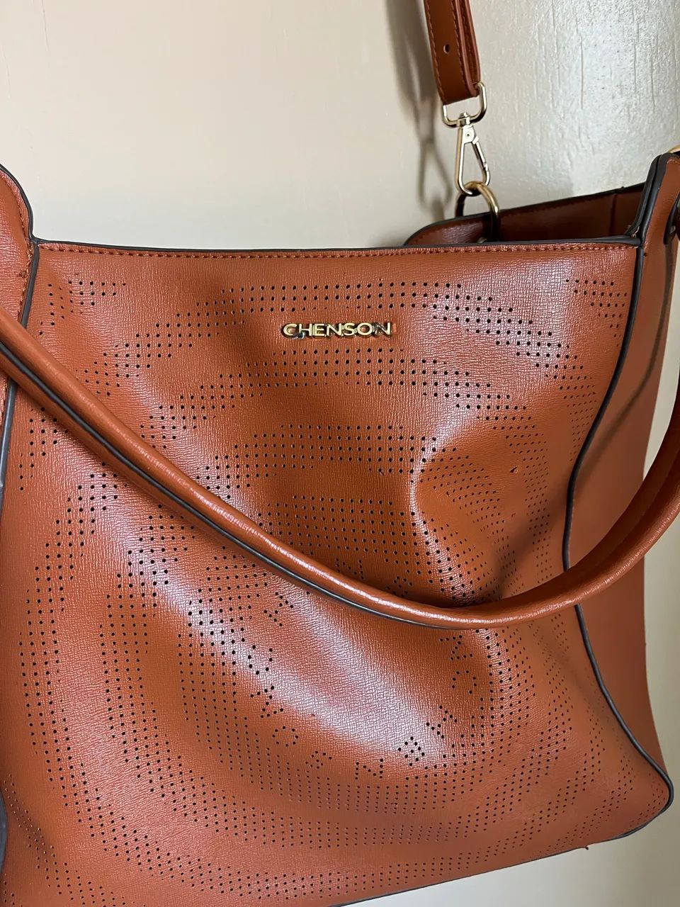 BOLSA DE COURO CHENSON (RETIRADA EM VALPARAÍSO) - Foto 2