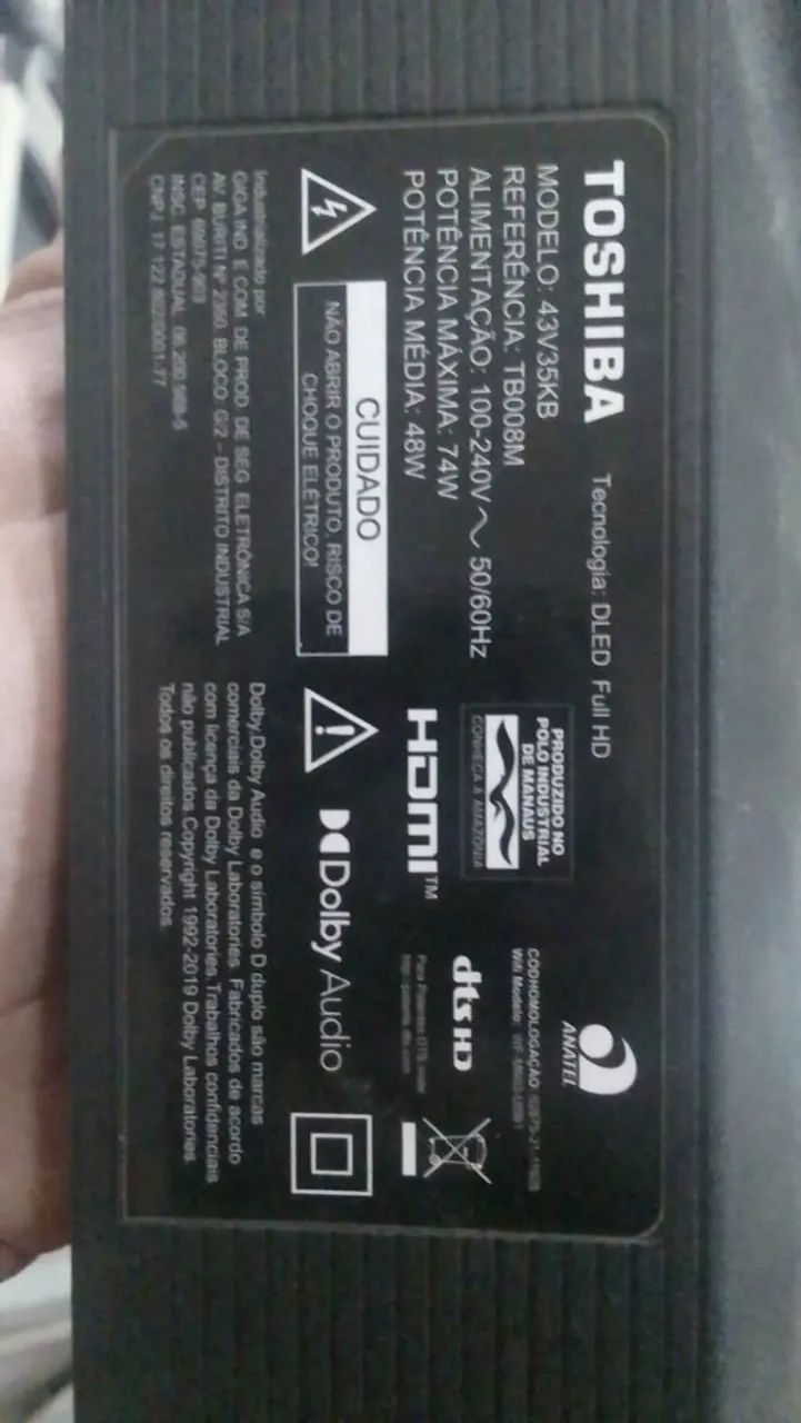 Placa tecon Toshiba 43V35KB  - Foto 3
