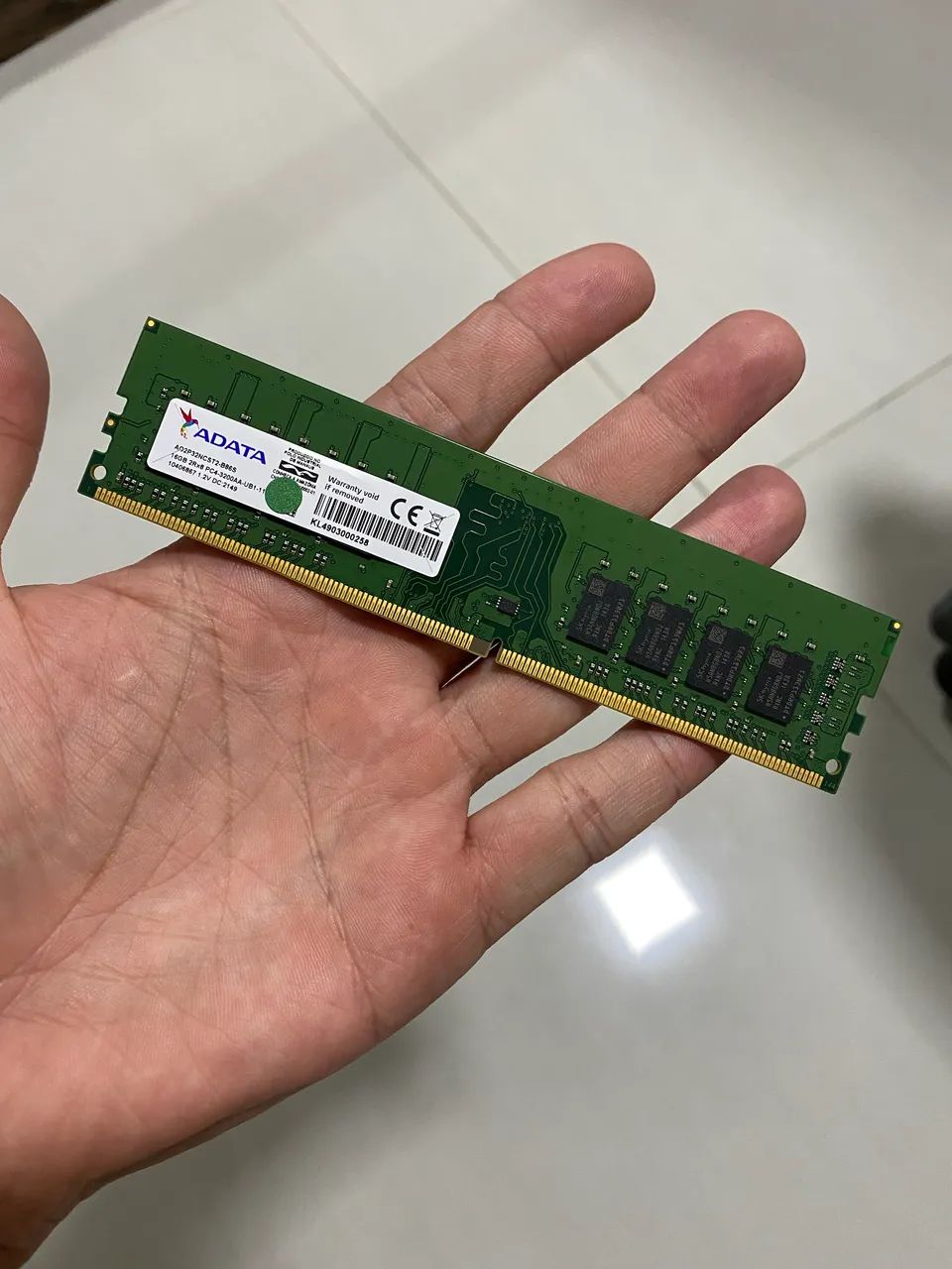 Memória Ram Desktop 16Gb ADATA 3200Mhz. 