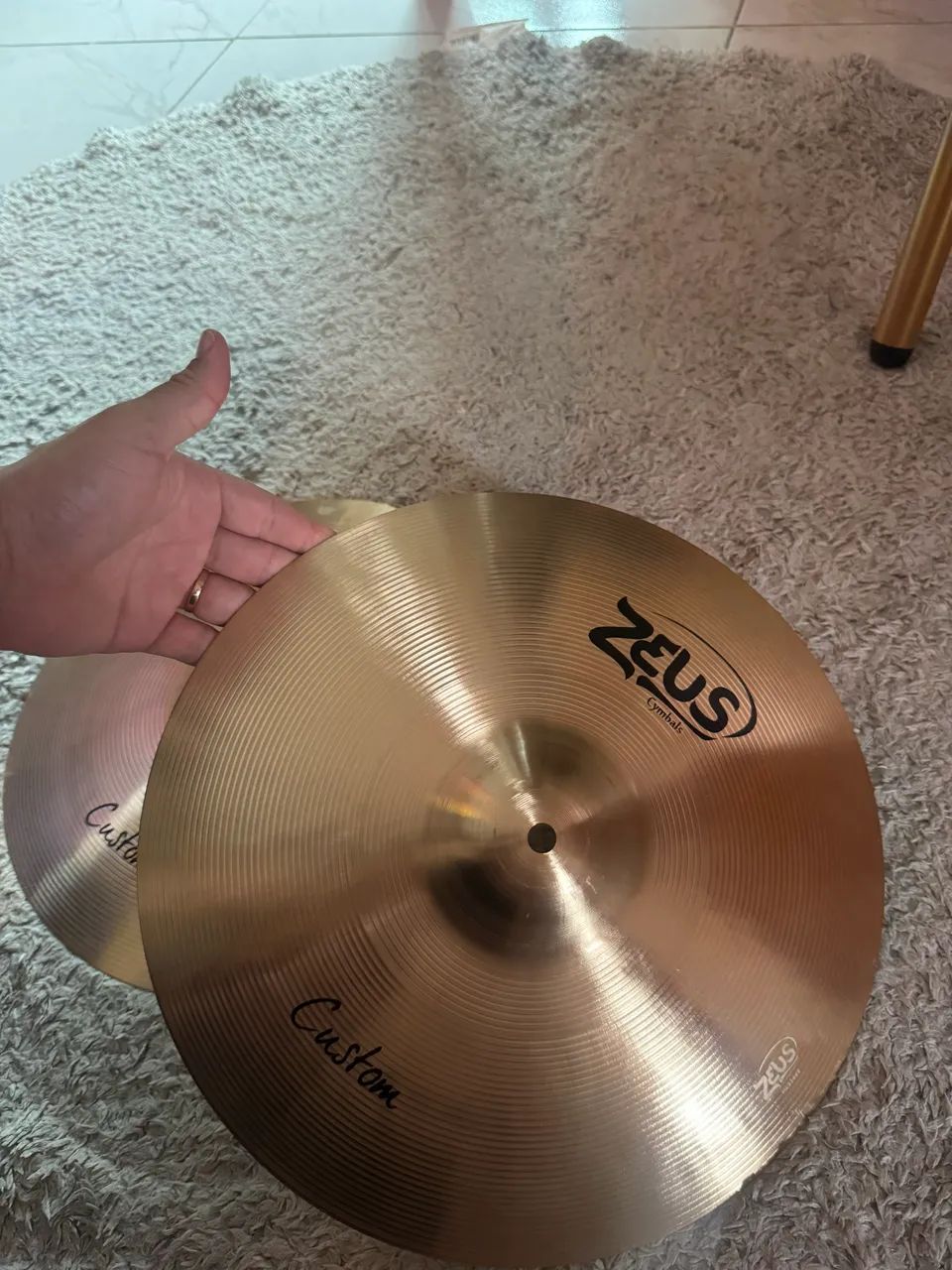 Pratos Zeus Crash + Chimbal - Instrumentos musicais - Altiplano