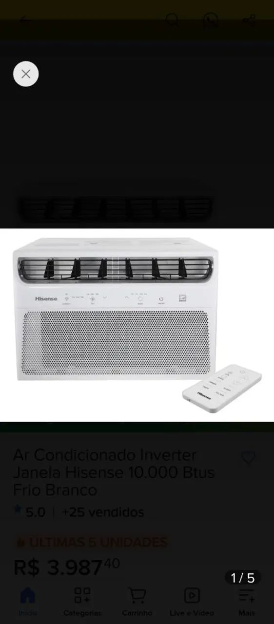Ar condicionado Hisense 