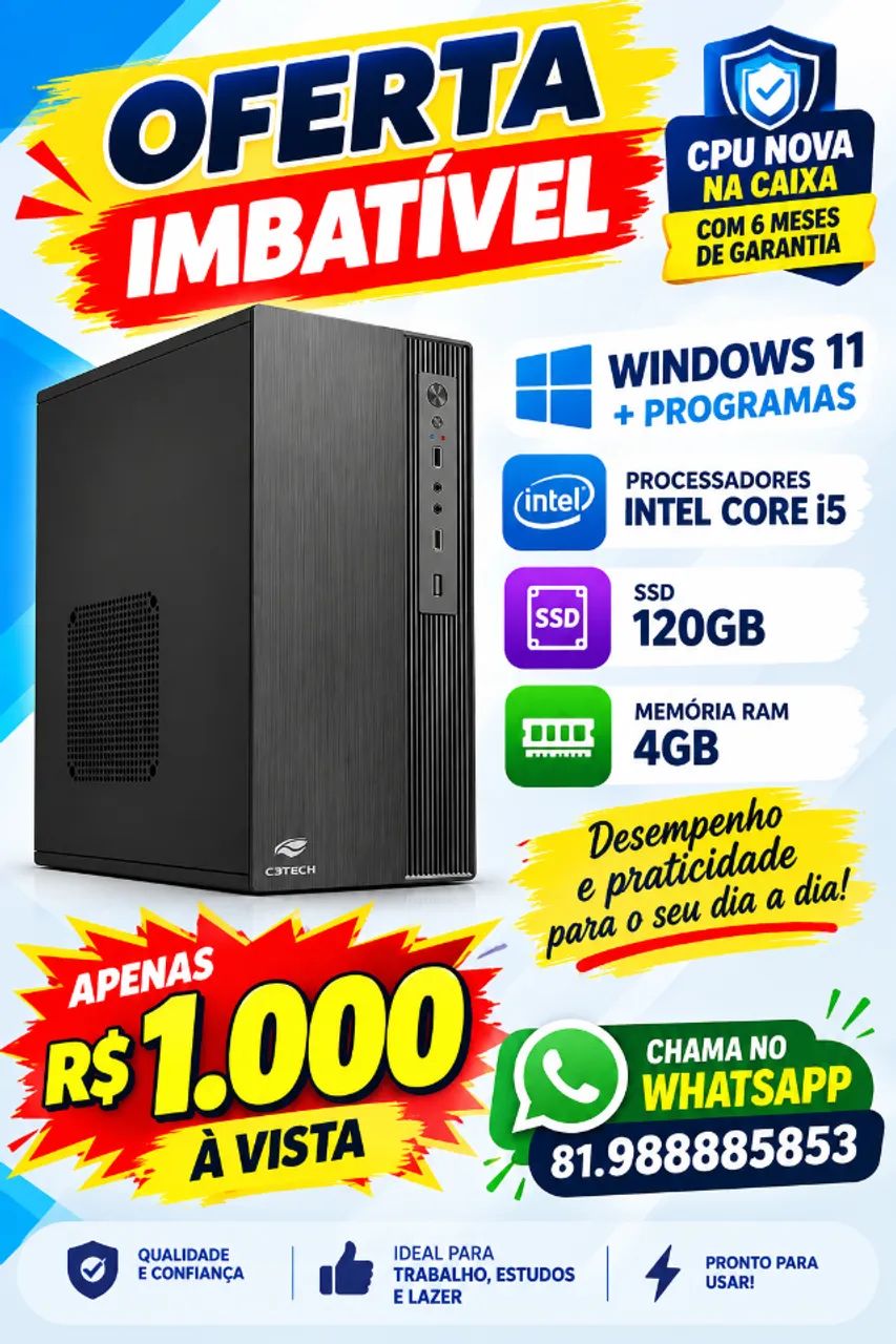 CPU NOVA NA CAIXA COM Garantia 6 MESES - Foto 4