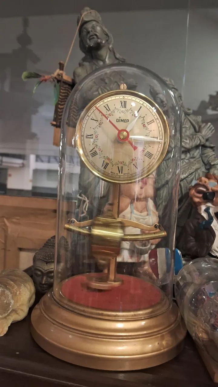 relógio de mesa vintage da marca Dimep Tagus funcionando perfeitamente  - Foto 2