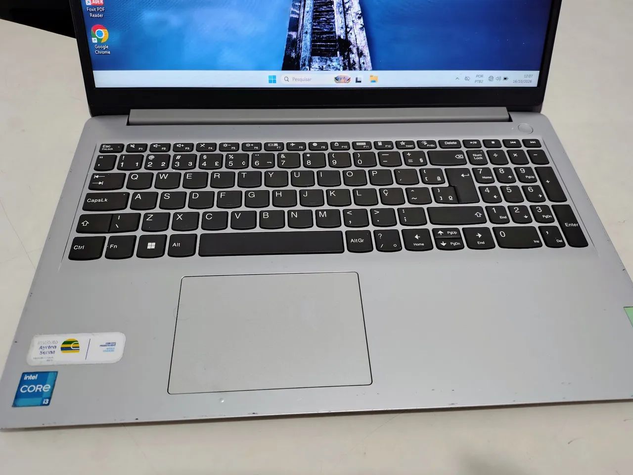 Notebook Lenovo Core i3 12th, 8 RAM DDR4, 256 GB Nvme, tela 15.6 polegadas  - Foto 2