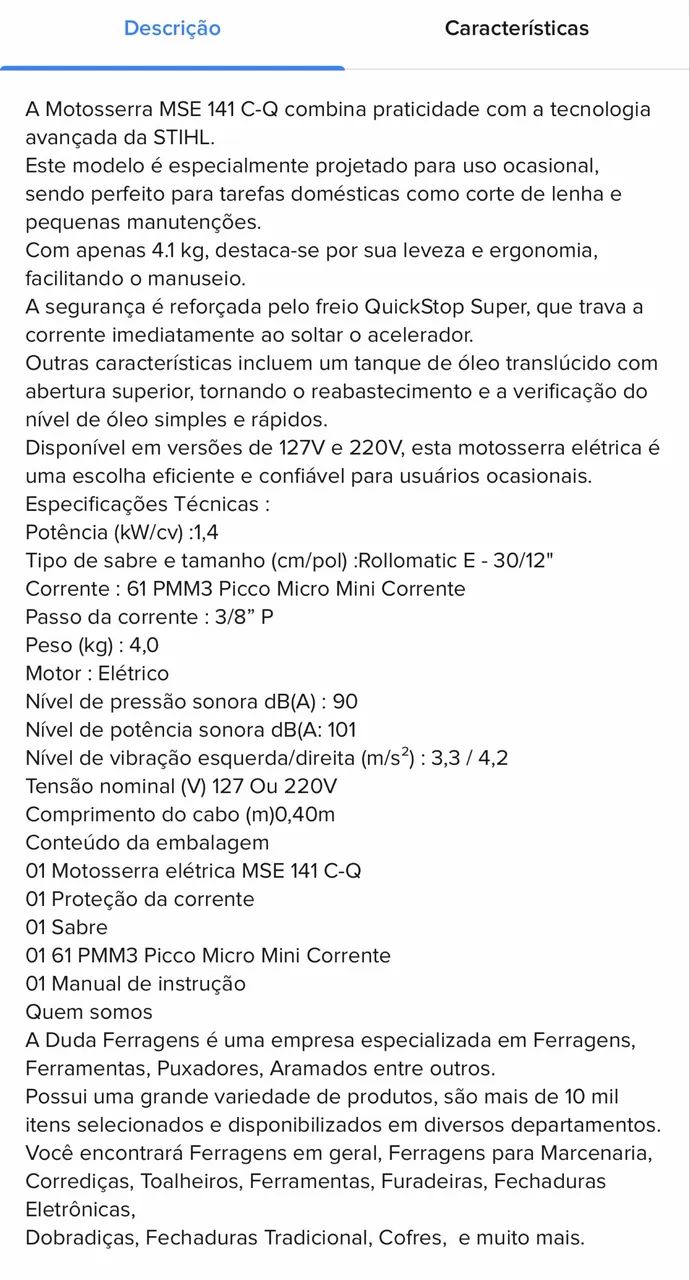 Serra stihl 141C 1400 W - Foto 2