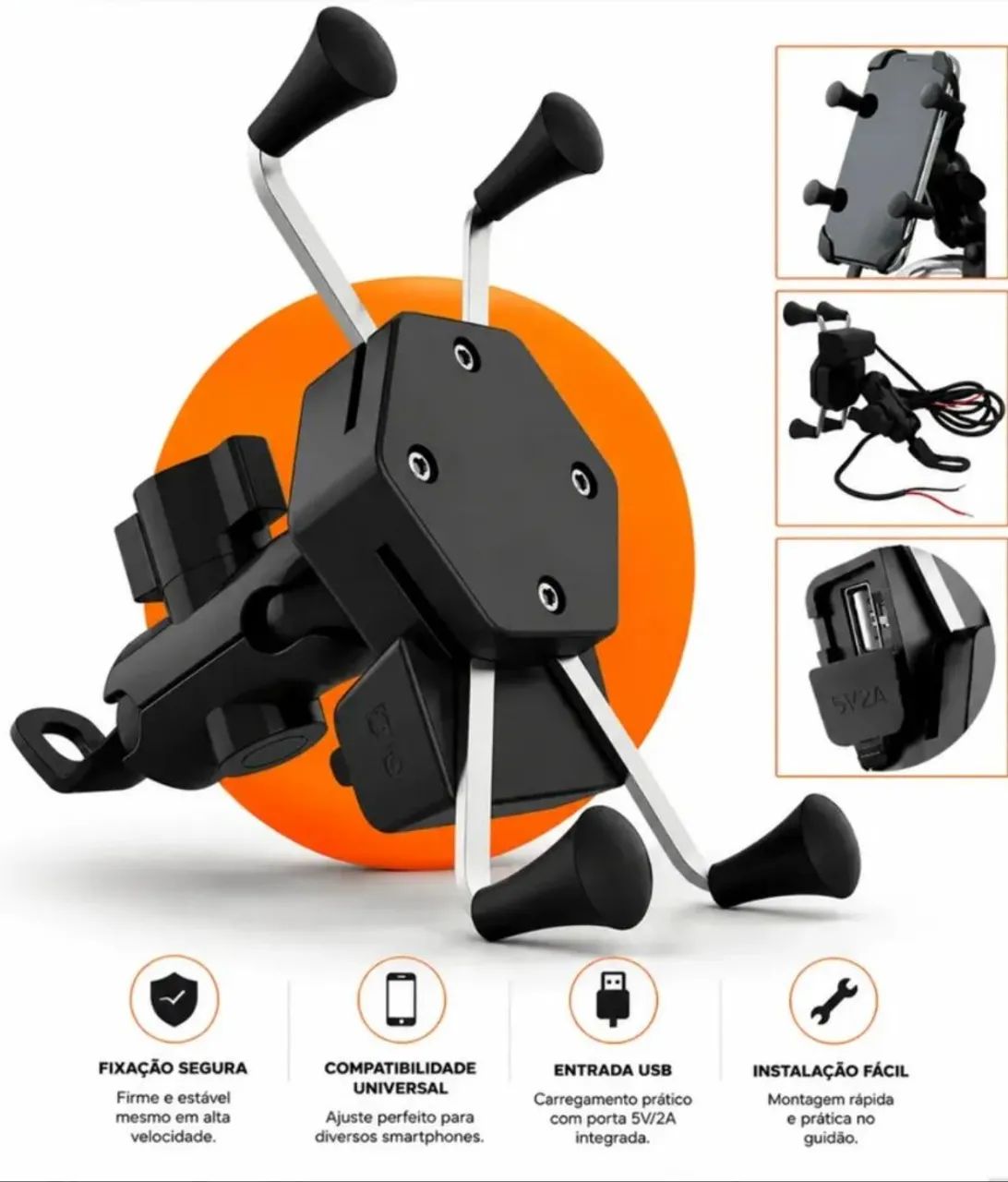 Suporte de celular para moto 