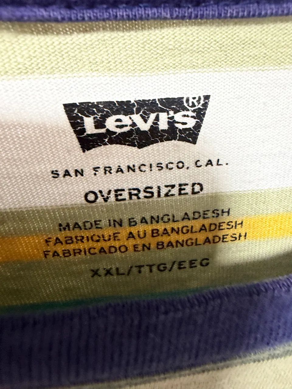 Blusa levis listrada oversized XXG - Foto 2