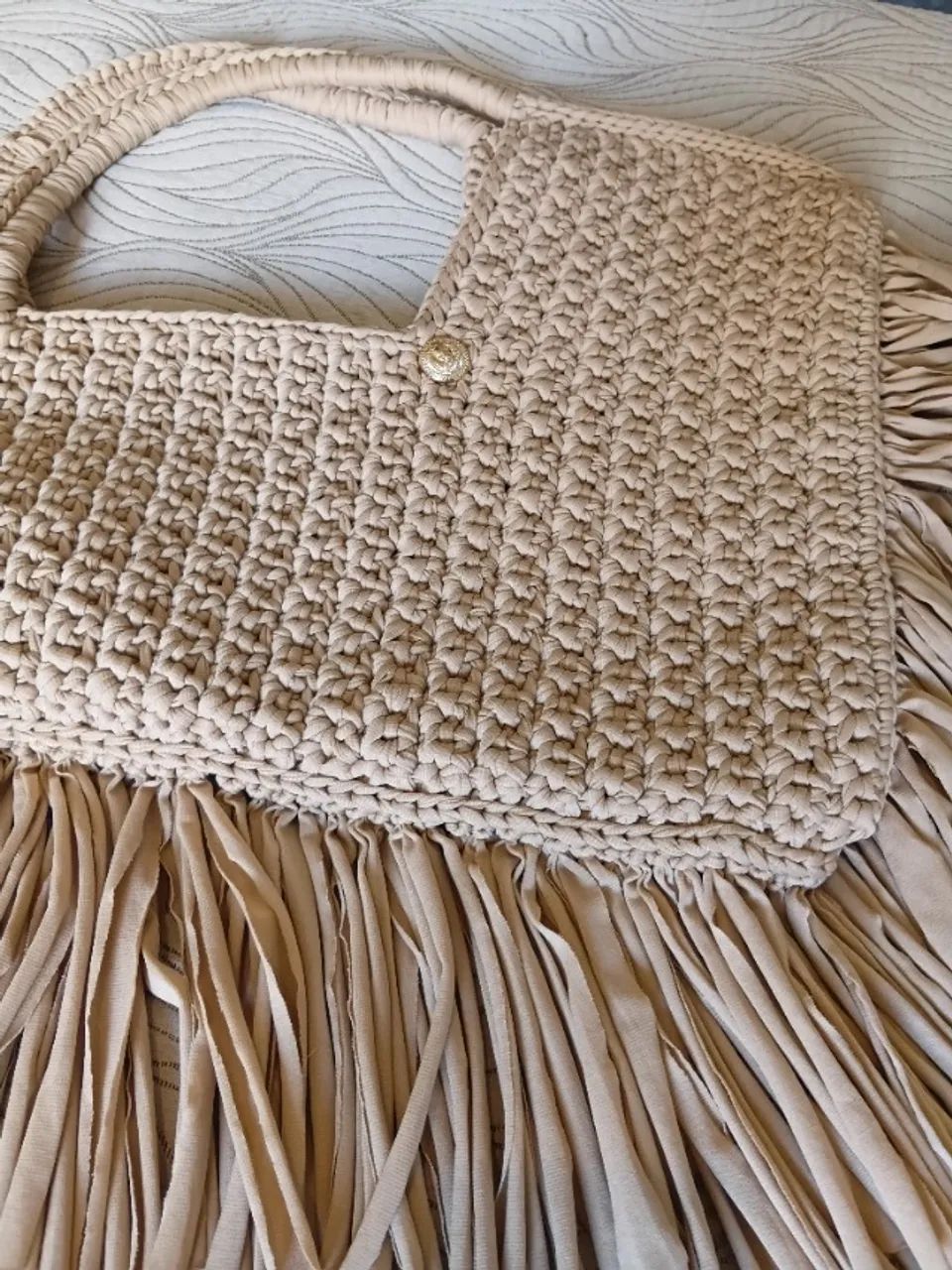 Bolsa Croche Fio de malha - Foto 3
