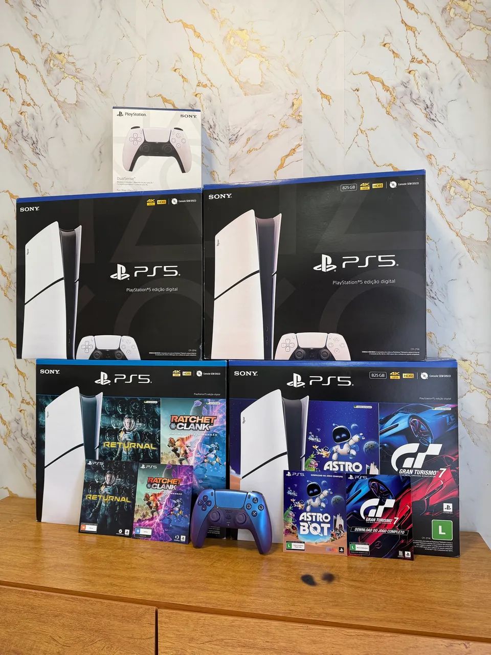 Ps5 Slim 825gb e 1TB - M. Digital | IMPECÁVEL, aceito seu ps4 slim e Xbox Siries S ! - Foto 2