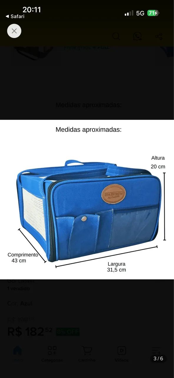 Bolsa de transporte aéreo pet - Foto 3