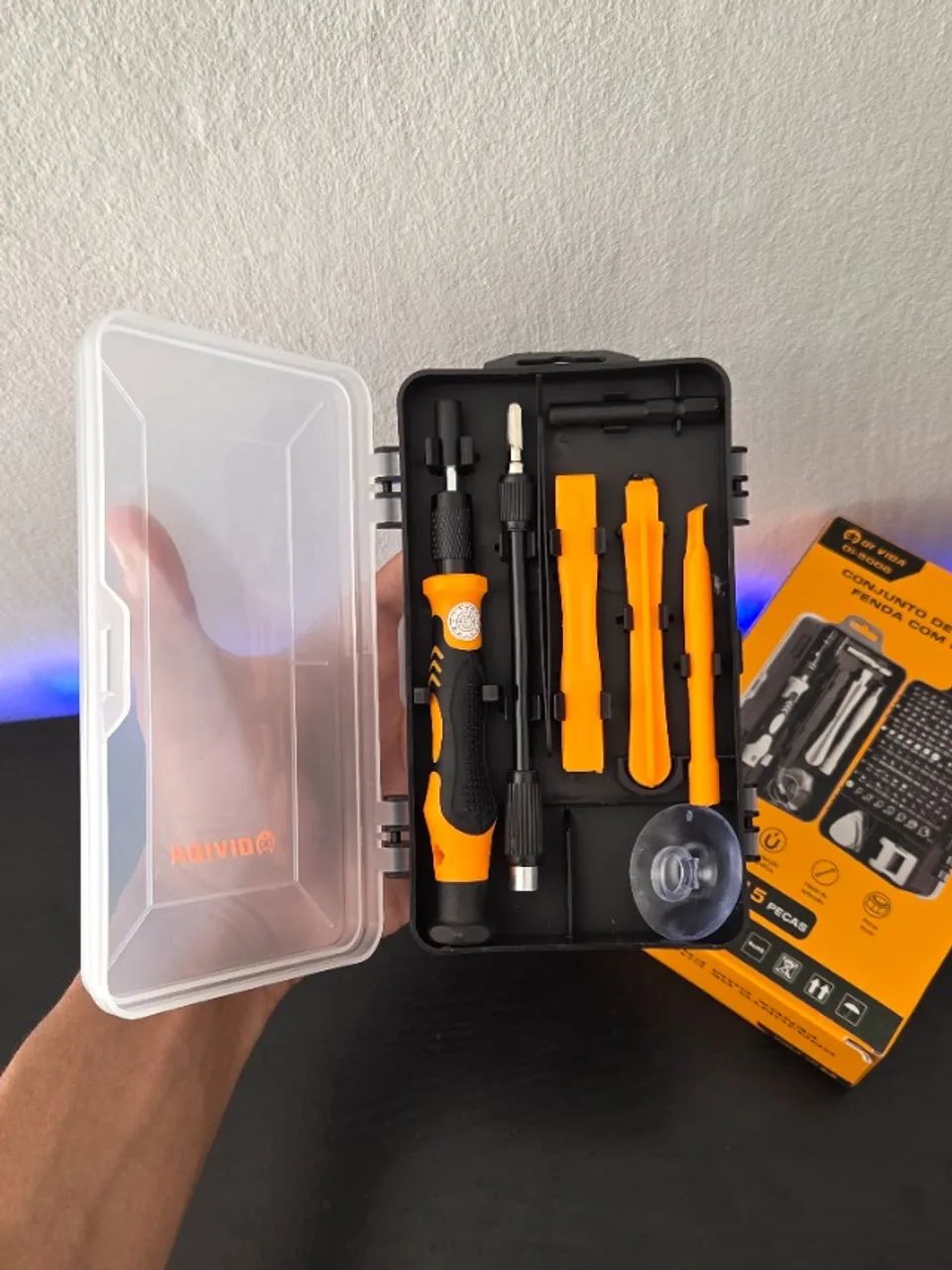 Kit Ferramentas 115 Peças para Celular e Eletrônicos - Foto 2