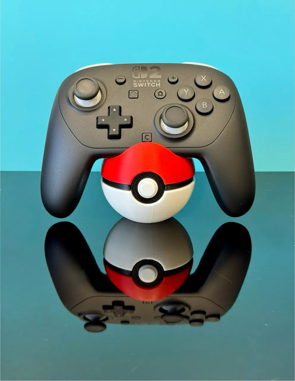 Suporte para Controle Nintendo Switch estilo Pokébola