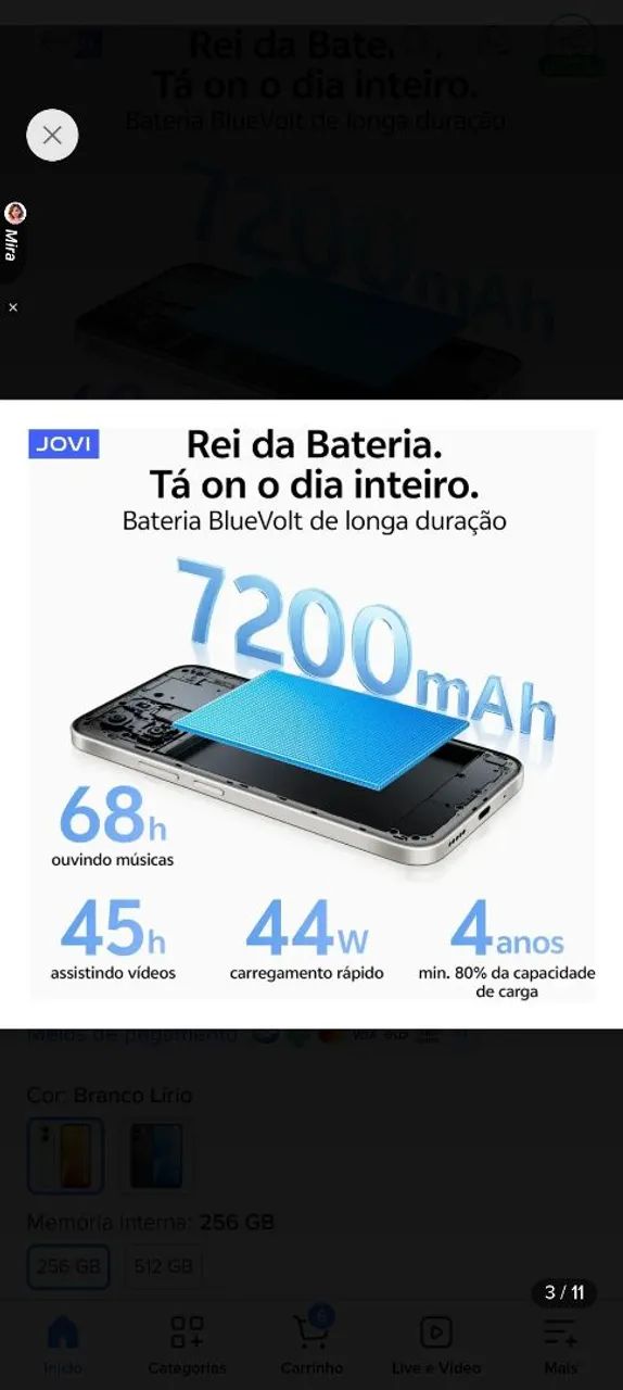 Celular jovi 256 gb  - Foto 4