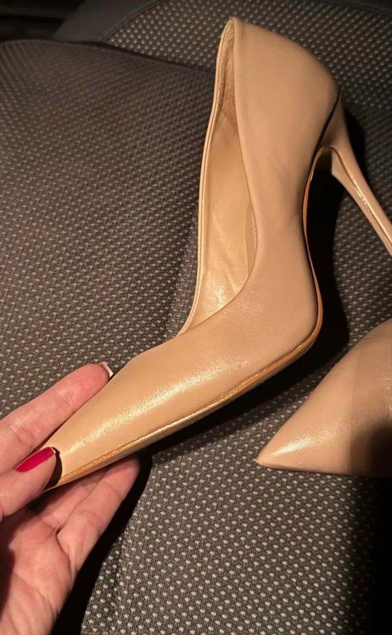 Scarpin Schutz Bege Nude - Foto 3