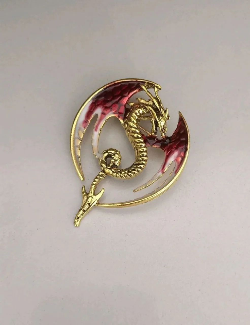 Broche de Dragão Vermelho Voador (novo) - Foto 3