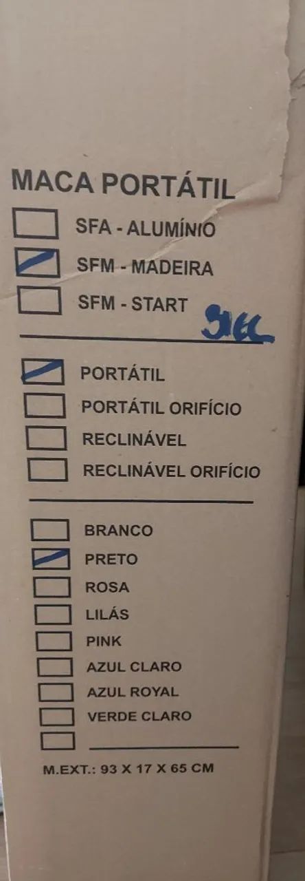 Maca de massagem portátil preta - Foto 2