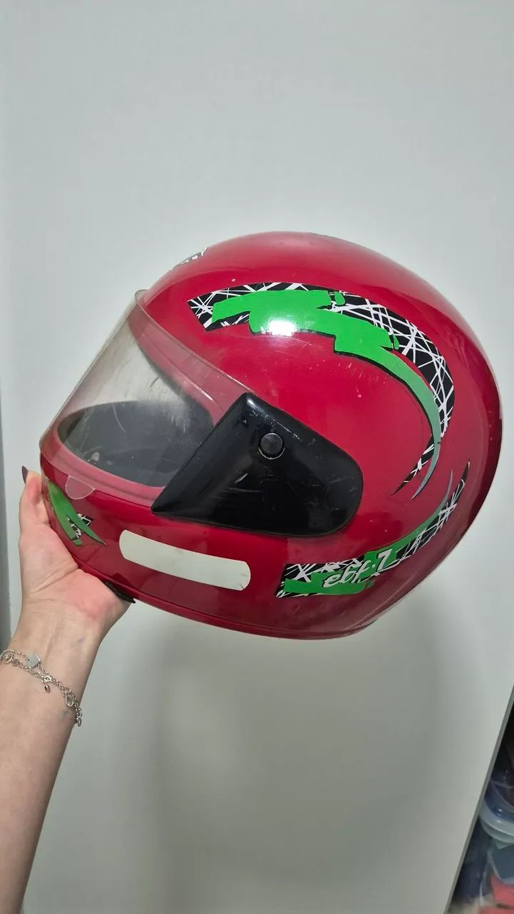 Capacete Vermelho EBF - Foto 2