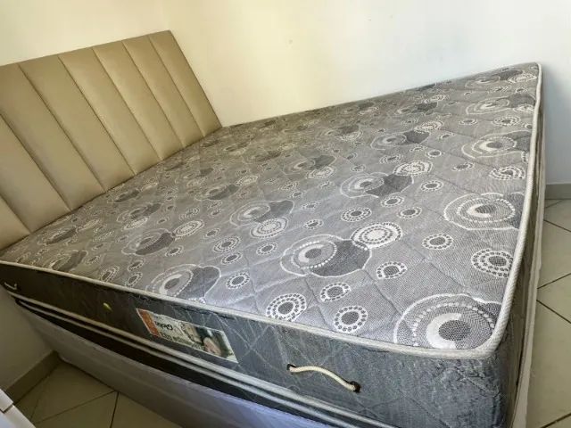 CAMA QUEEN + CABECEIRA + SAIA  - Foto 2