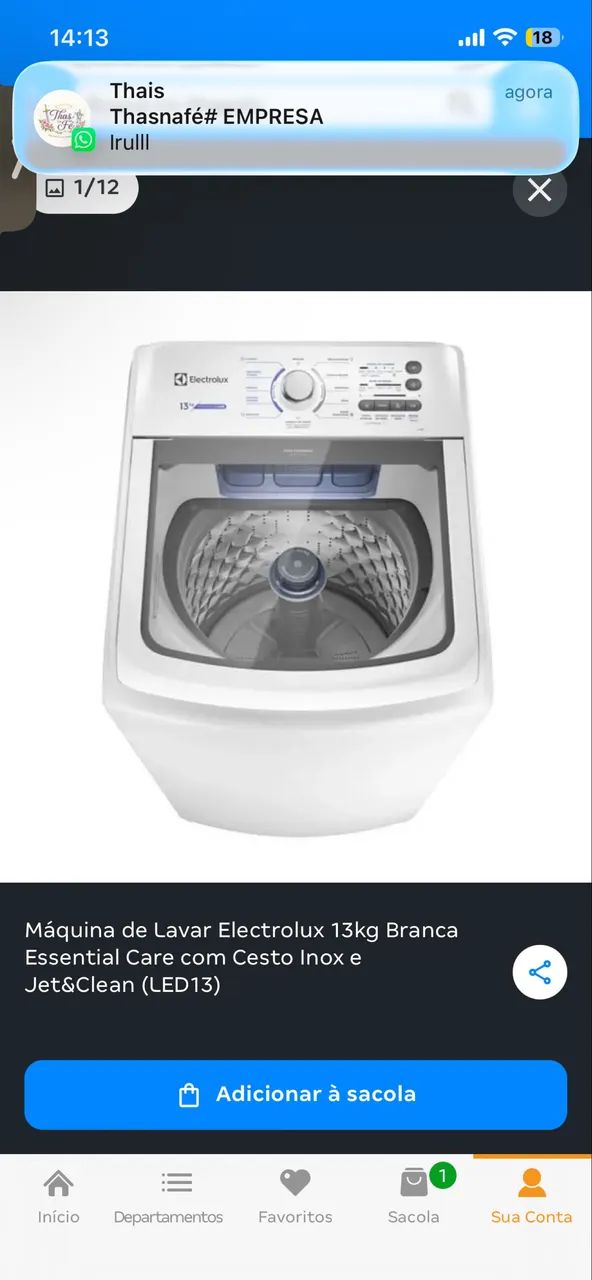 Máquina de lavar roupa 