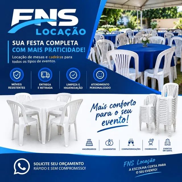 FNS Locação de Mesas e Cadeiras 