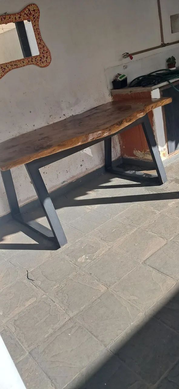 Mesa madeira pe ferro ...