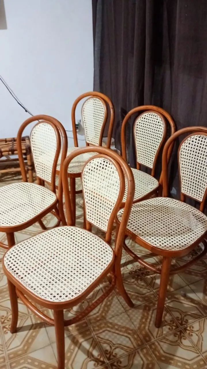 Conjunto de cadeiras Thonart originais com selo - Foto 2
