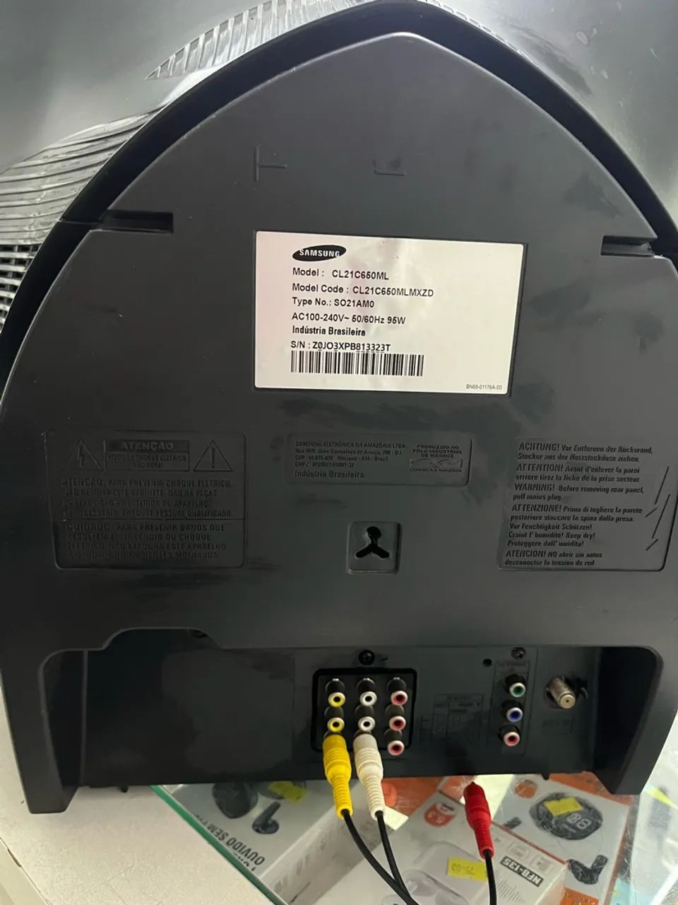 Tv crt tubo retrogamer Samsung 21 polegadas av e vídeo componente  - Foto 4