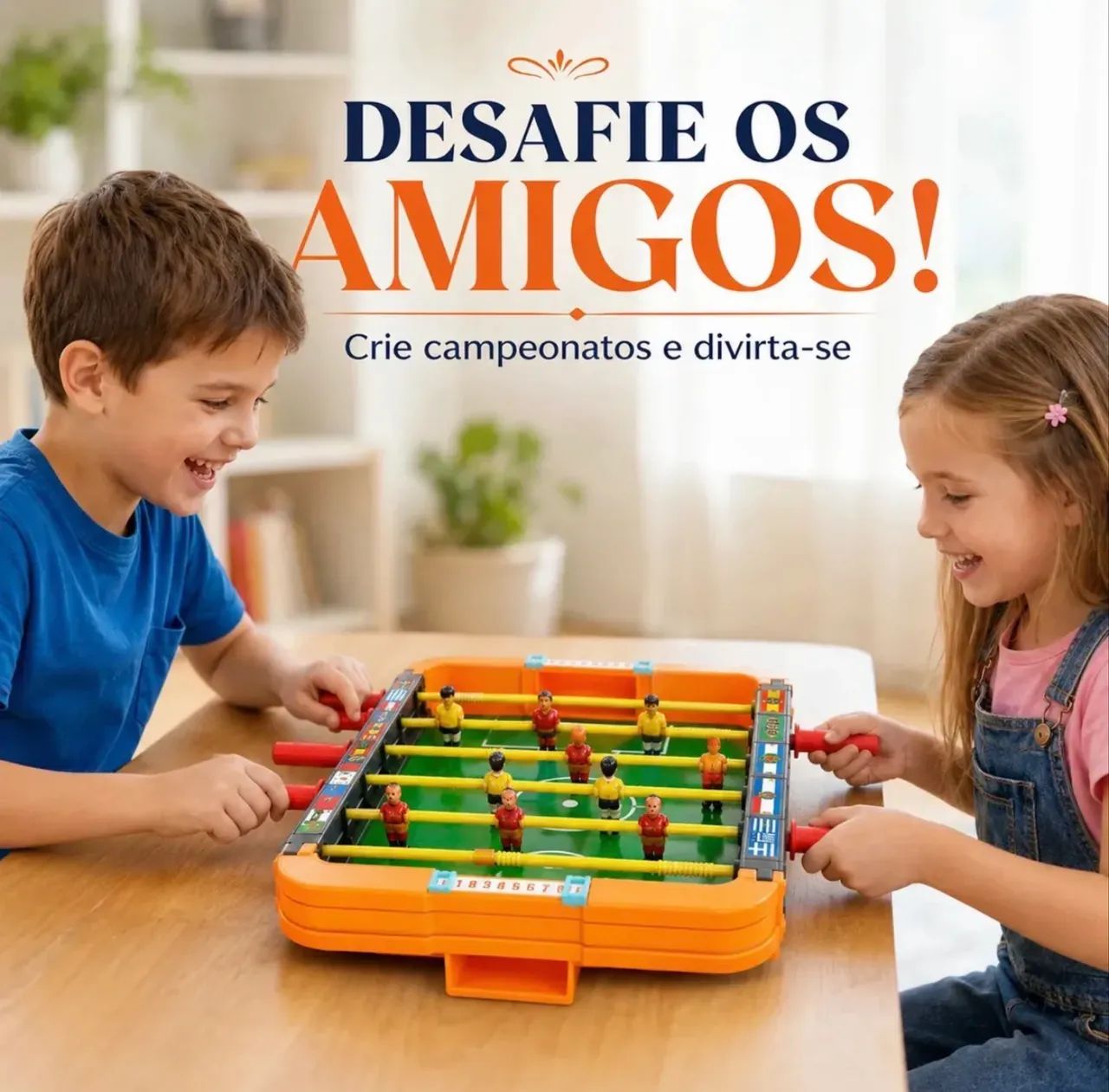 Mesa Pebolim Portátil 35x36cm - Foto 4