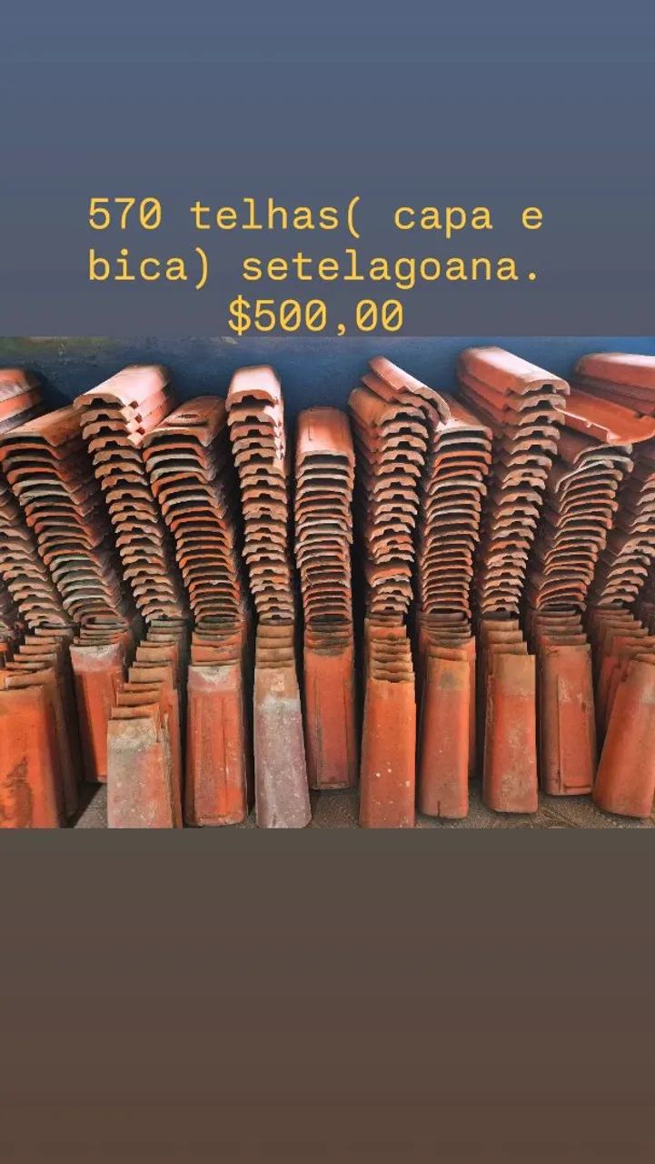 Telhas usadas 