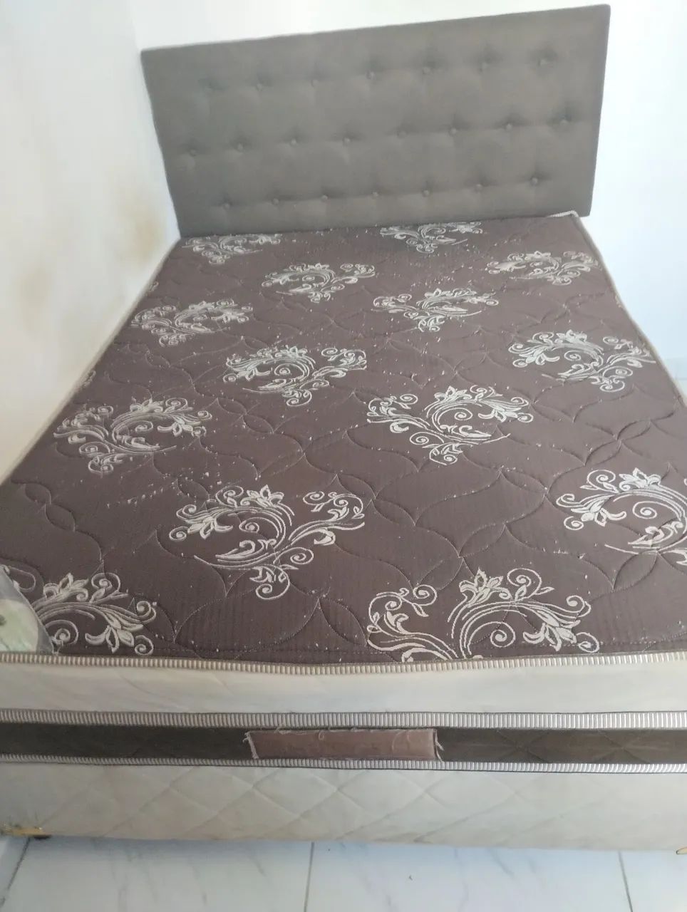 Cama box casal molas ensacadas + painel - Foto 2