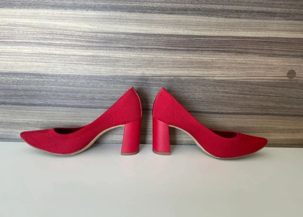 Scarpin vermelho num 34  Tanara  - Foto 3