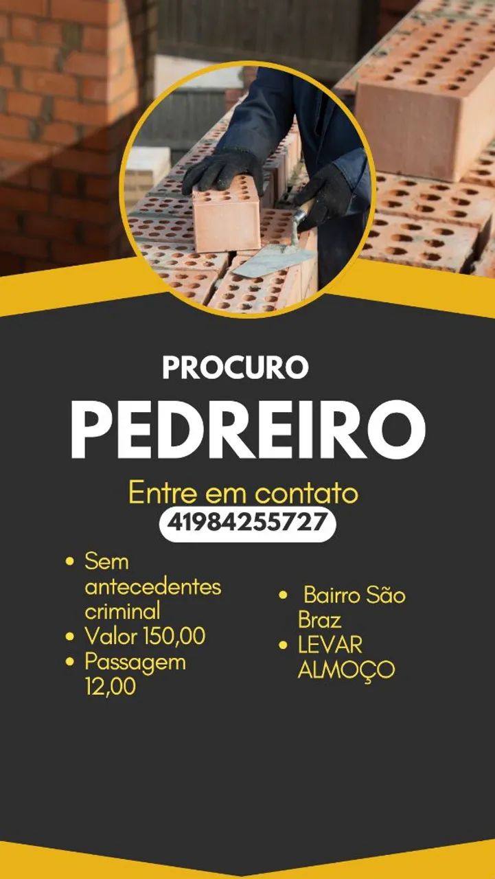 Contrato pedreiro 