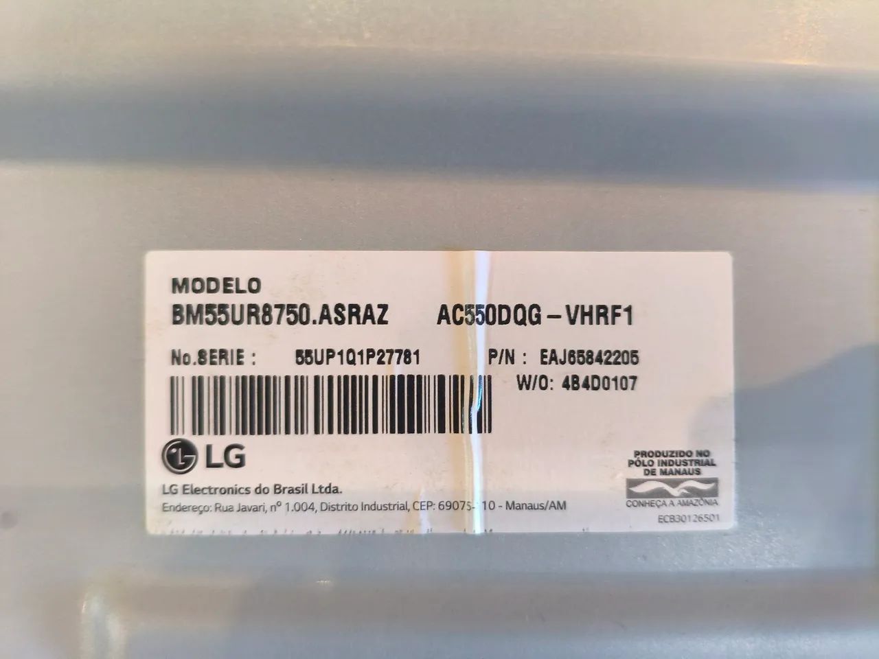 TV LG 55UR8750PSA Para retirar as peças  - Foto 5