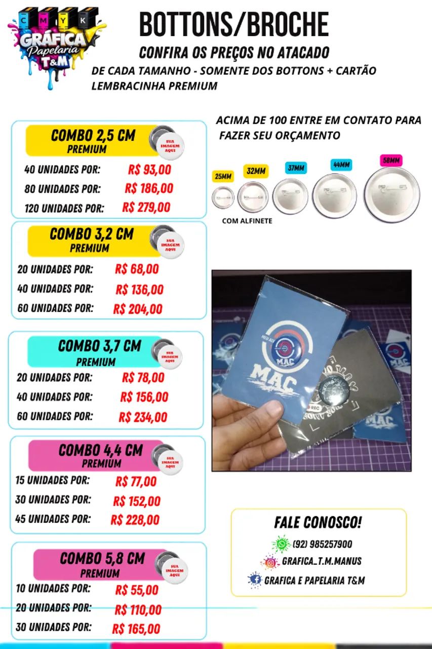bottons personalizados - Foto 2