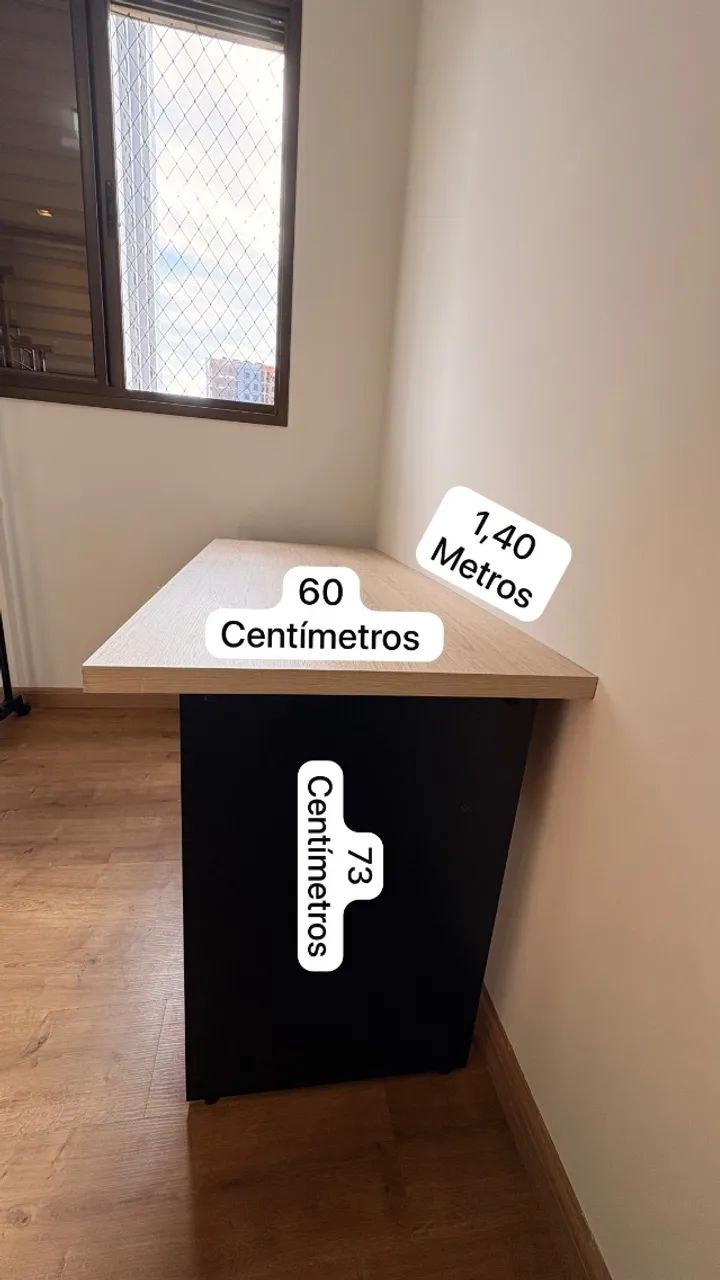 Mesa de Escritório e Armário (Kit) - Foto 5