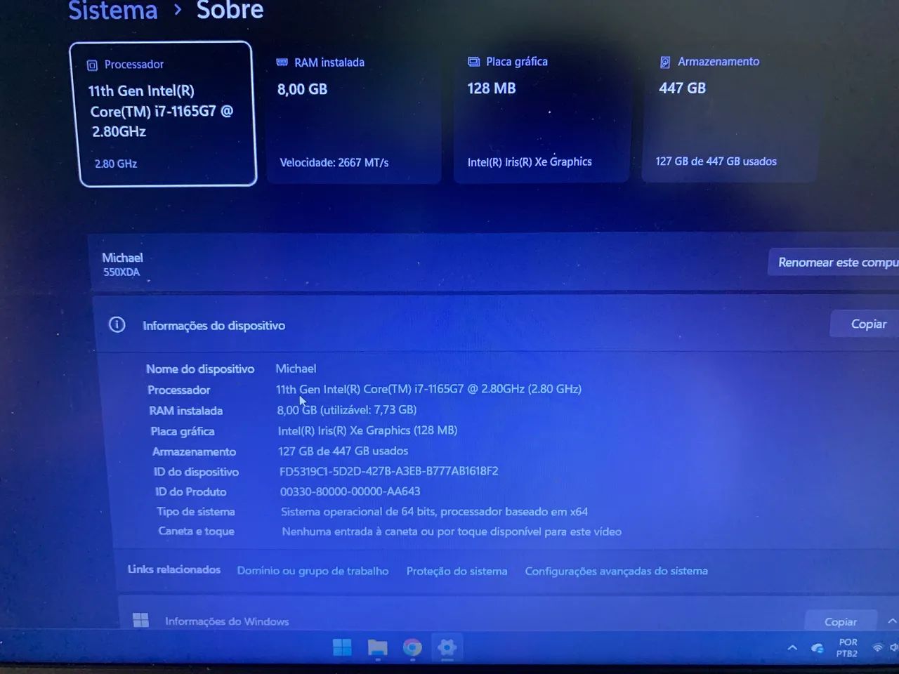 Notebook Samsung core i7 - ótimo desempenho - Foto 5