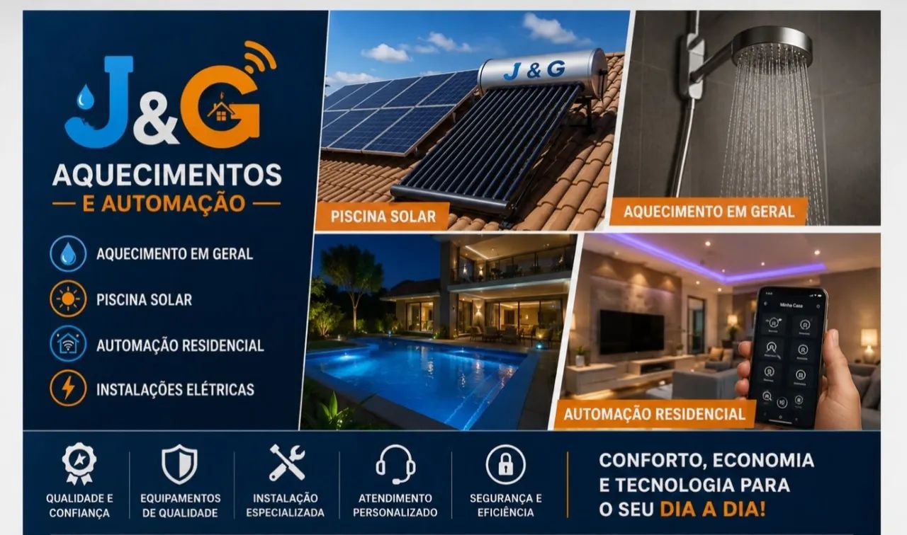 J&G Aquecimentos e Automação | Conforto e Tecnologia