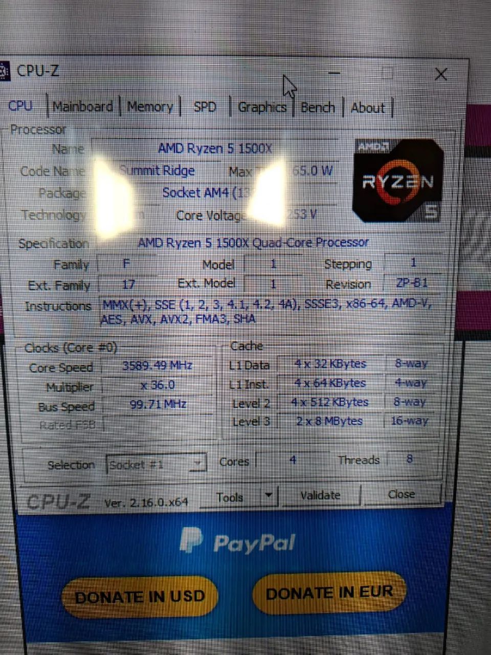 Processador Ryzen 5 1500X - Foto 2