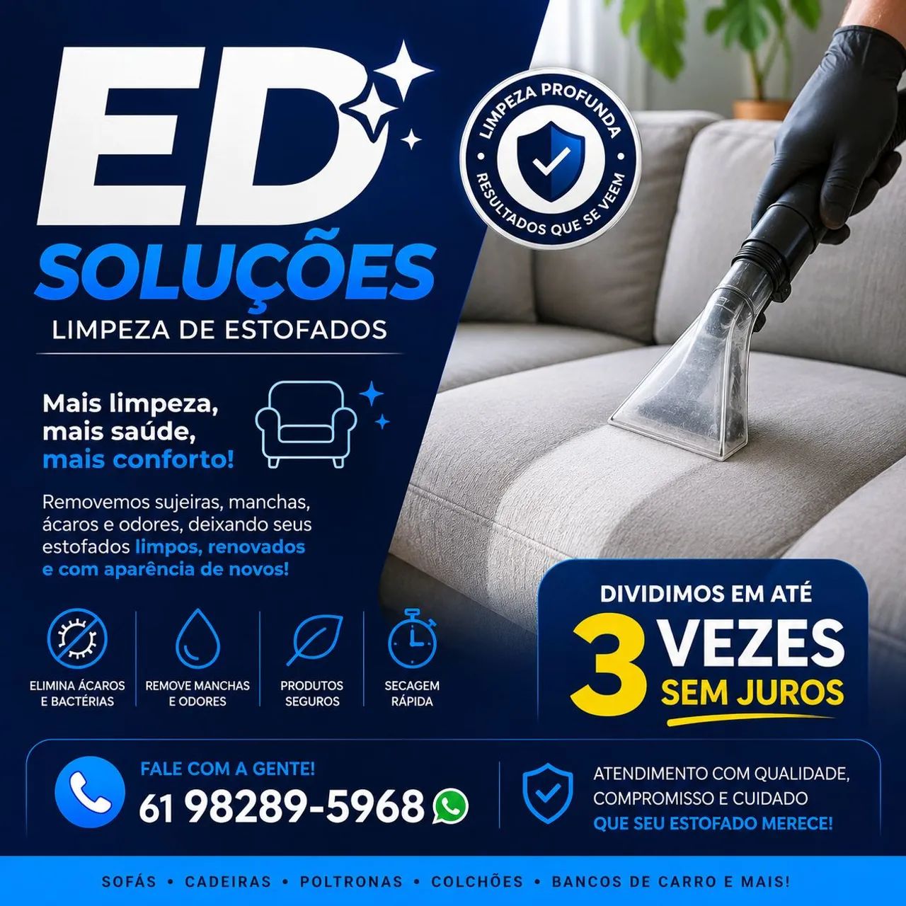 Limpeza de estofados 