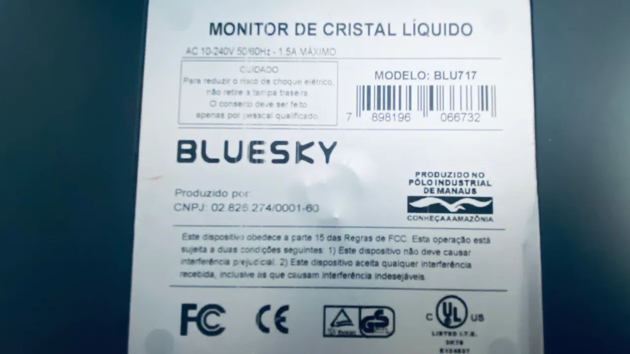 Monitor LCD 17" Bluesky Quadrado - Modelo BLU717 (Bivolt) - Foto 3