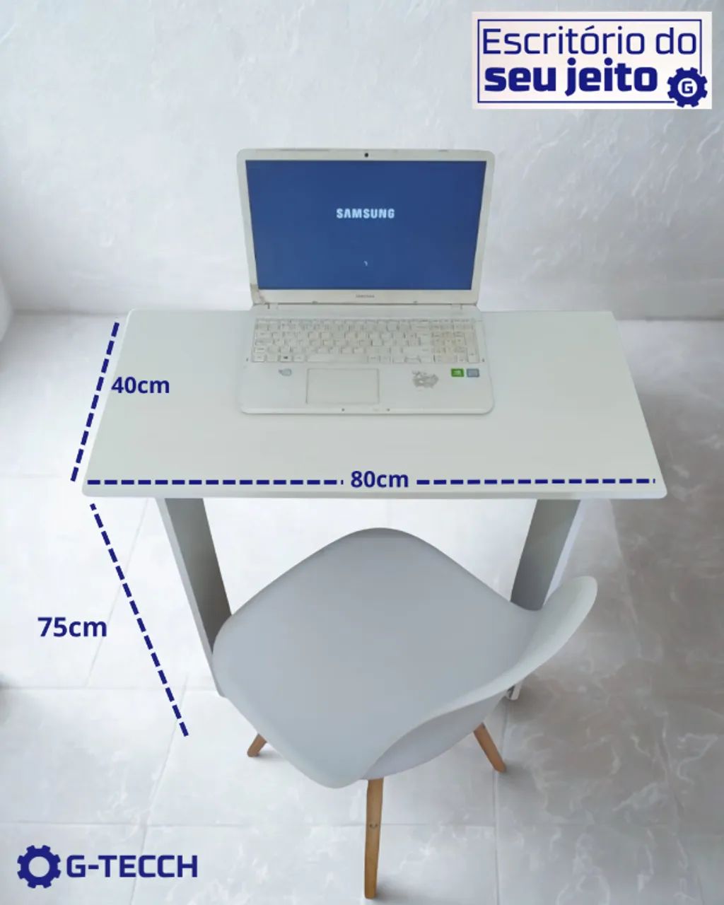 Escrivaninha NOVA Mesa de Escritório Multiuso para Notebook Estudo Computador Home Office