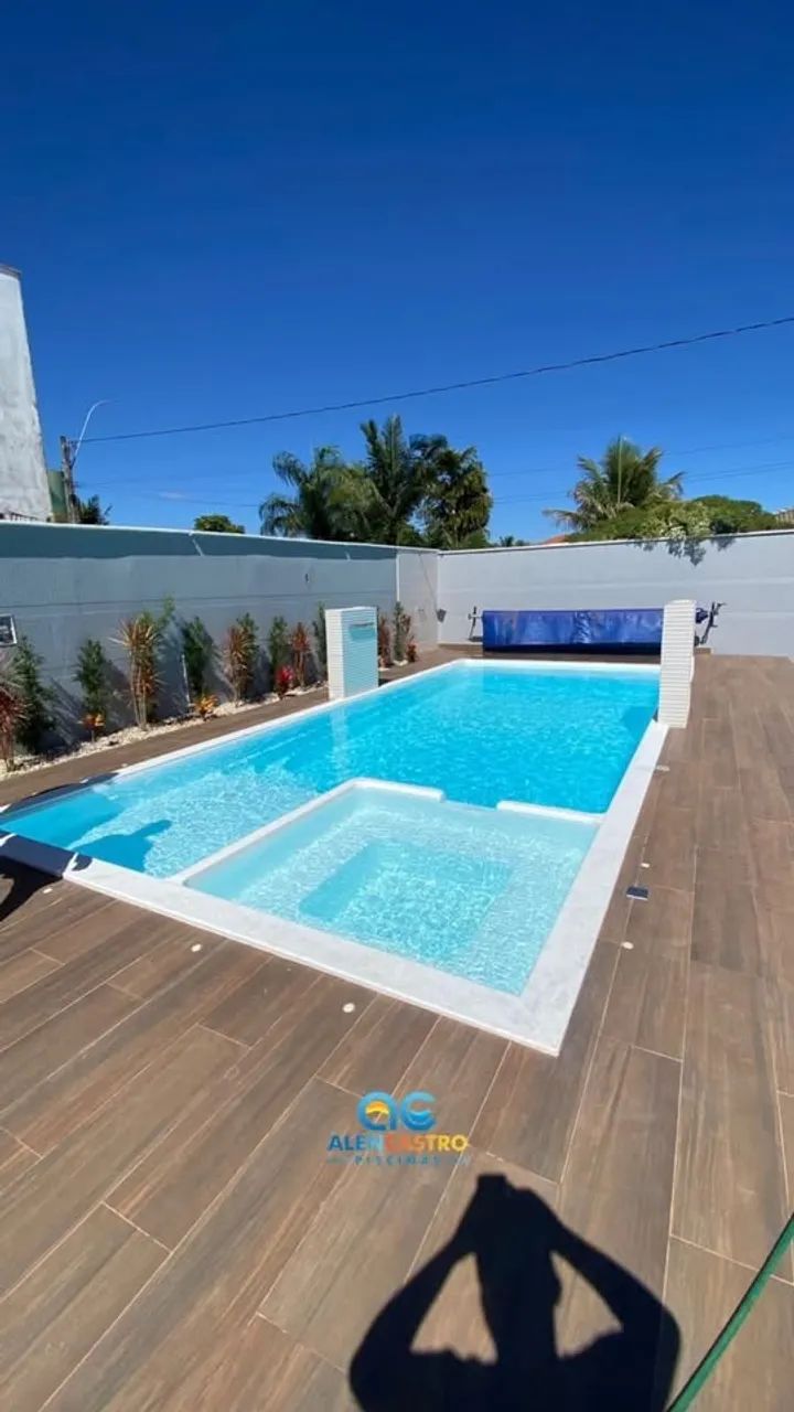 Piscina de fibra instalada 9 x 4 - Foto 2